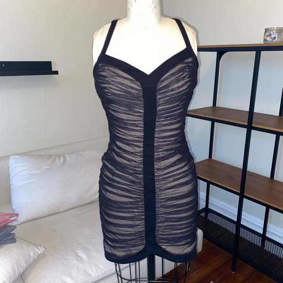 BCBGMaxAzria Dresses & Skirts - Designer Ruched Cocktail Dress